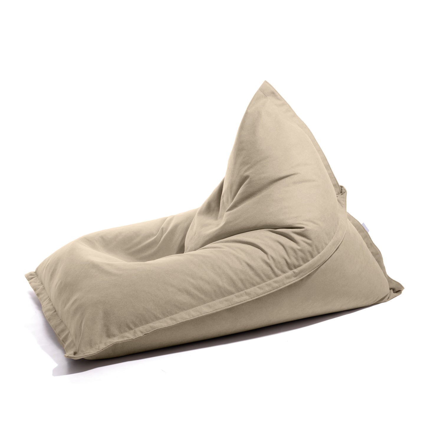 Kleope - Pouf grande a forma di triangolo in tessuto antimacchia Tiffany per interno Dim: 140x175 cm