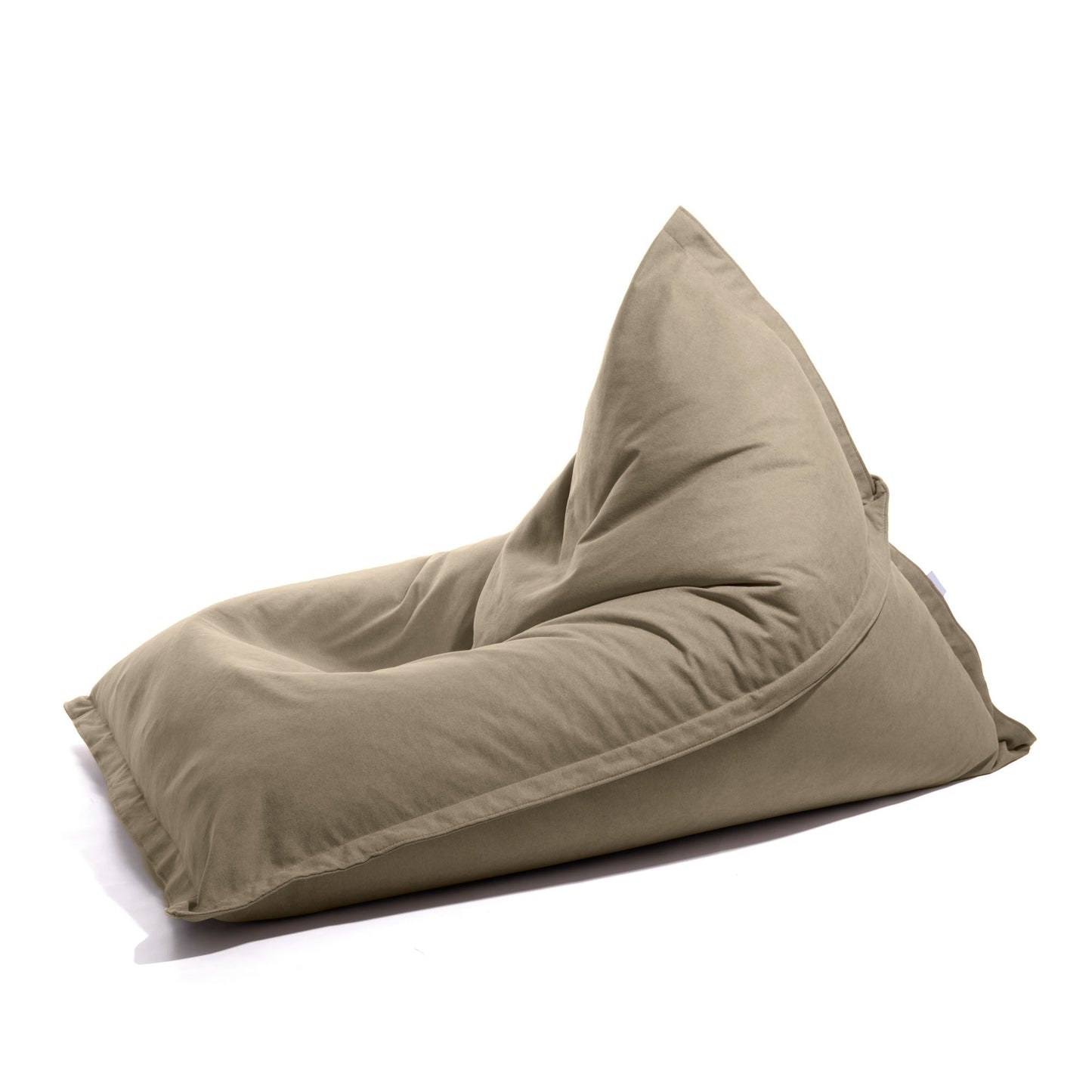 Kleope - Pouf grande a forma di triangolo in tessuto antimacchia Tiffany per interno Dim: 140x175 cm