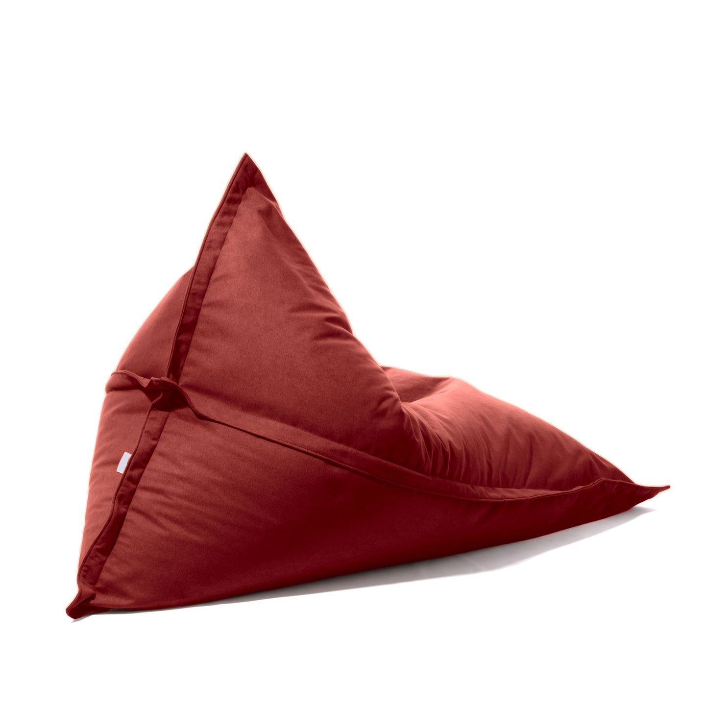 Kleope - Pouf grande a forma di triangolo in tessuto antimacchia Tiffany per interno Dim: 140x175 cm