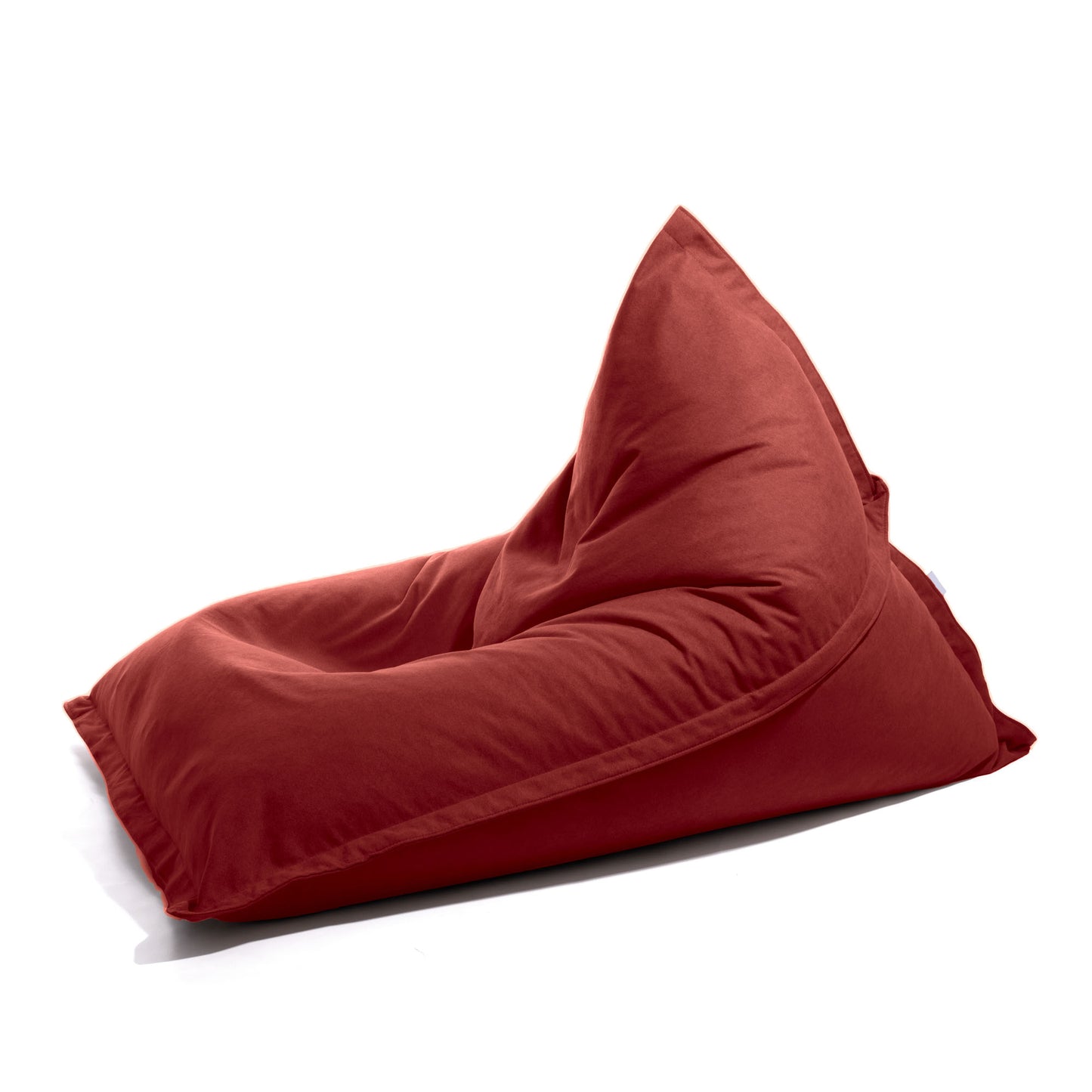 Kleope - Pouf grande a forma di triangolo in tessuto antimacchia Tiffany per interno Dim: 140x175 cm
