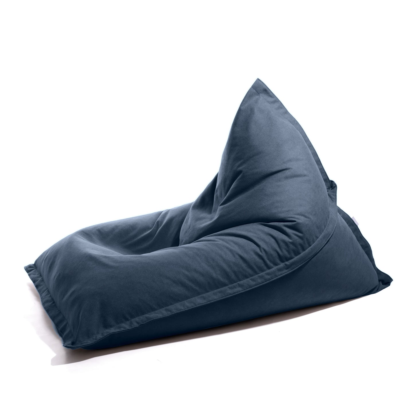 Kleope - Pouf grande a forma di triangolo in tessuto antimacchia Tiffany per interno Dim: 140x175 cm