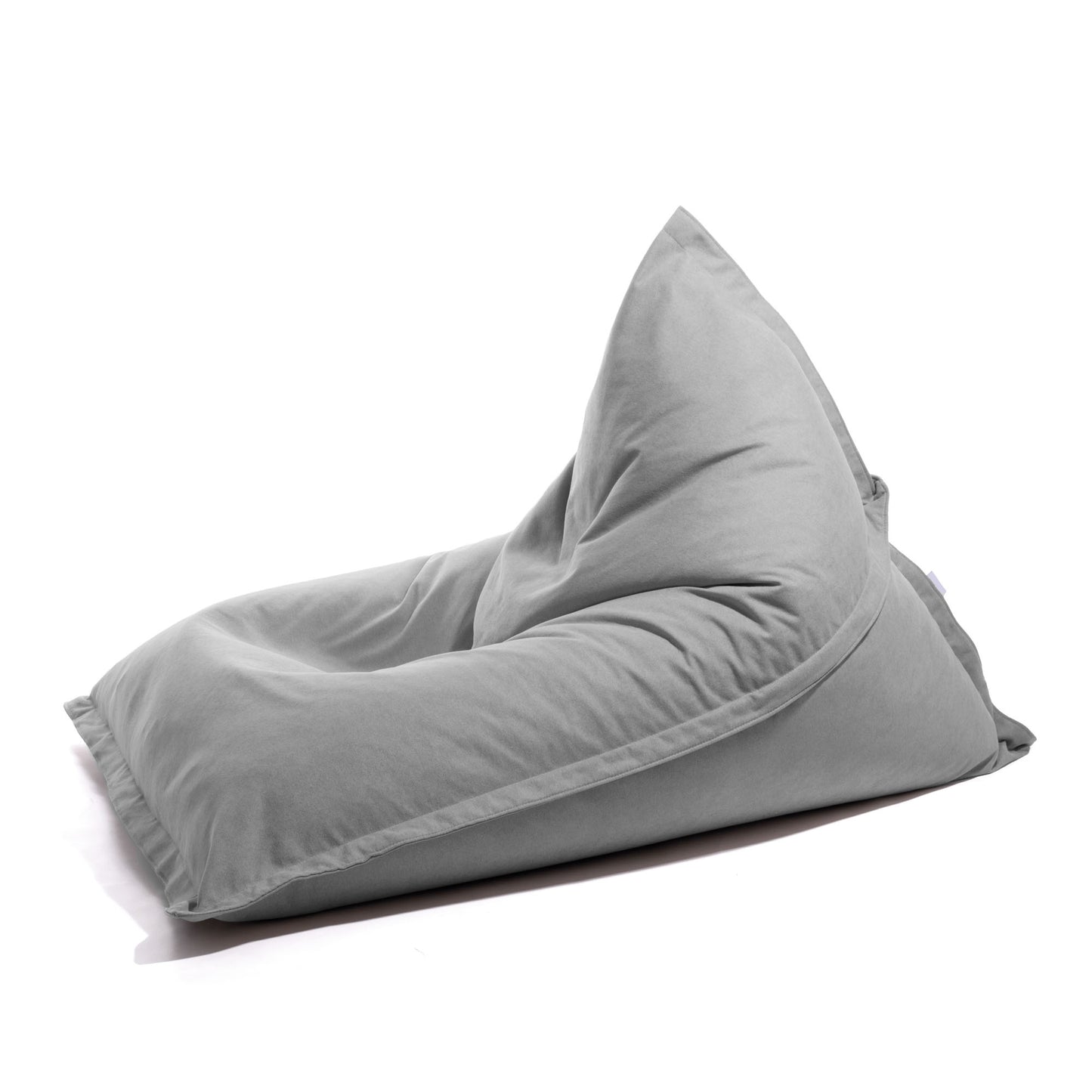 Kleope - Pouf grande a forma di triangolo in tessuto antimacchia Tiffany per interno Dim: 140x175 cm
