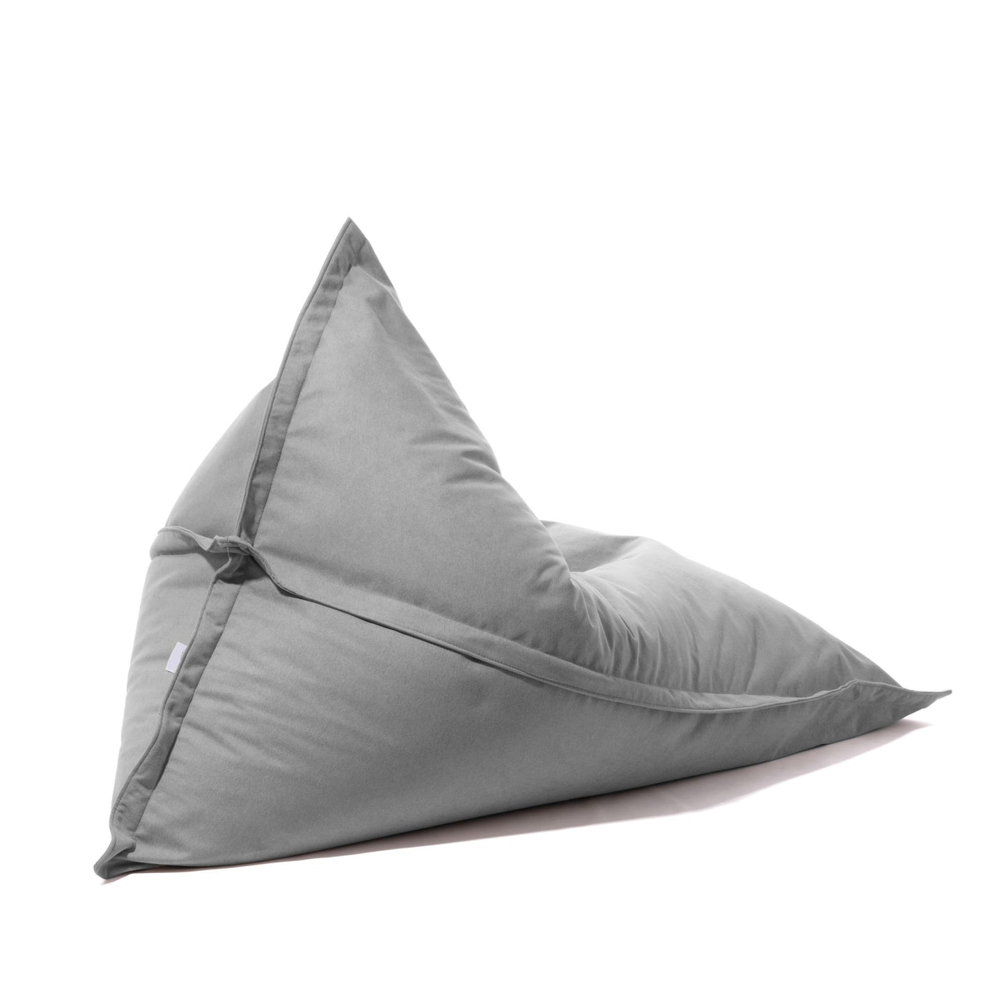 Kleope - Pouf grande a forma di triangolo in tessuto antimacchia Tiffany per interno Dim: 140x175 cm