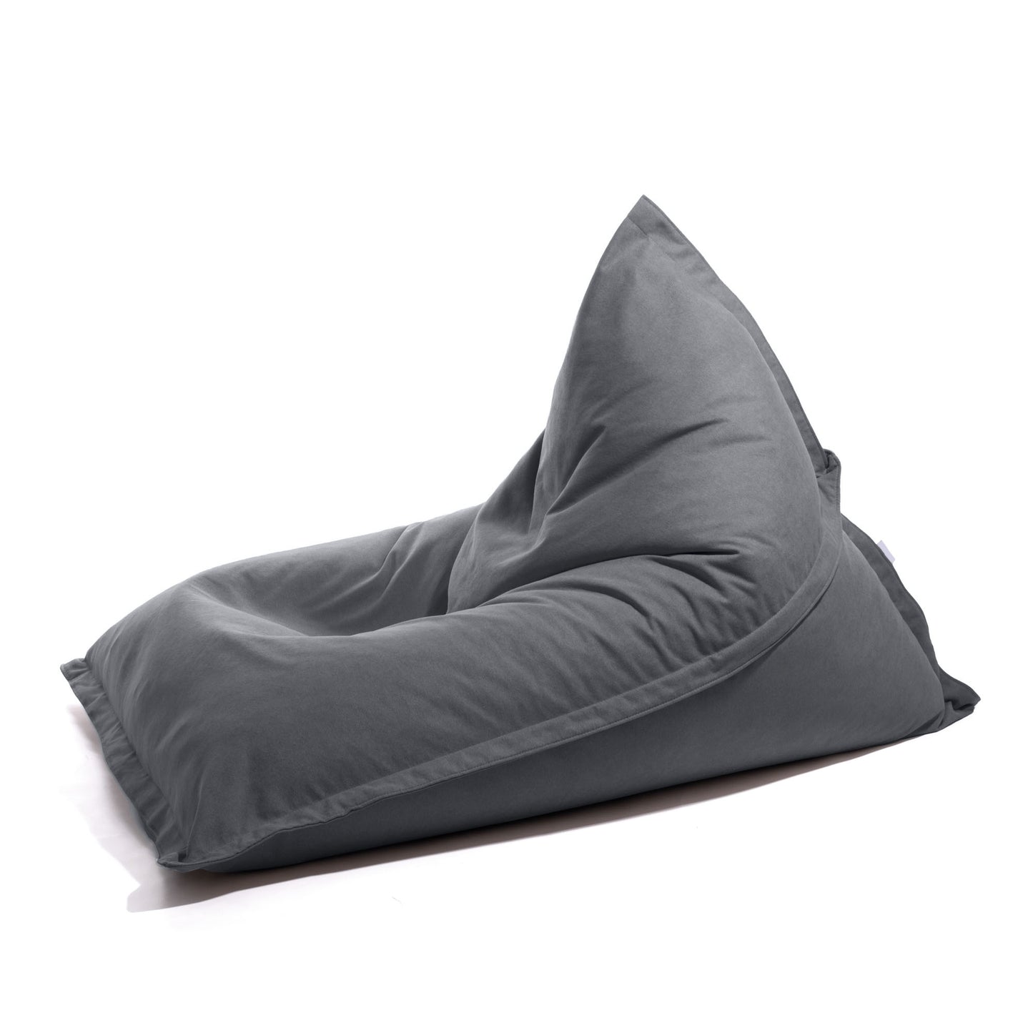 Kleope - Pouf grande a forma di triangolo in tessuto antimacchia Tiffany per interno Dim: 140x175 cm