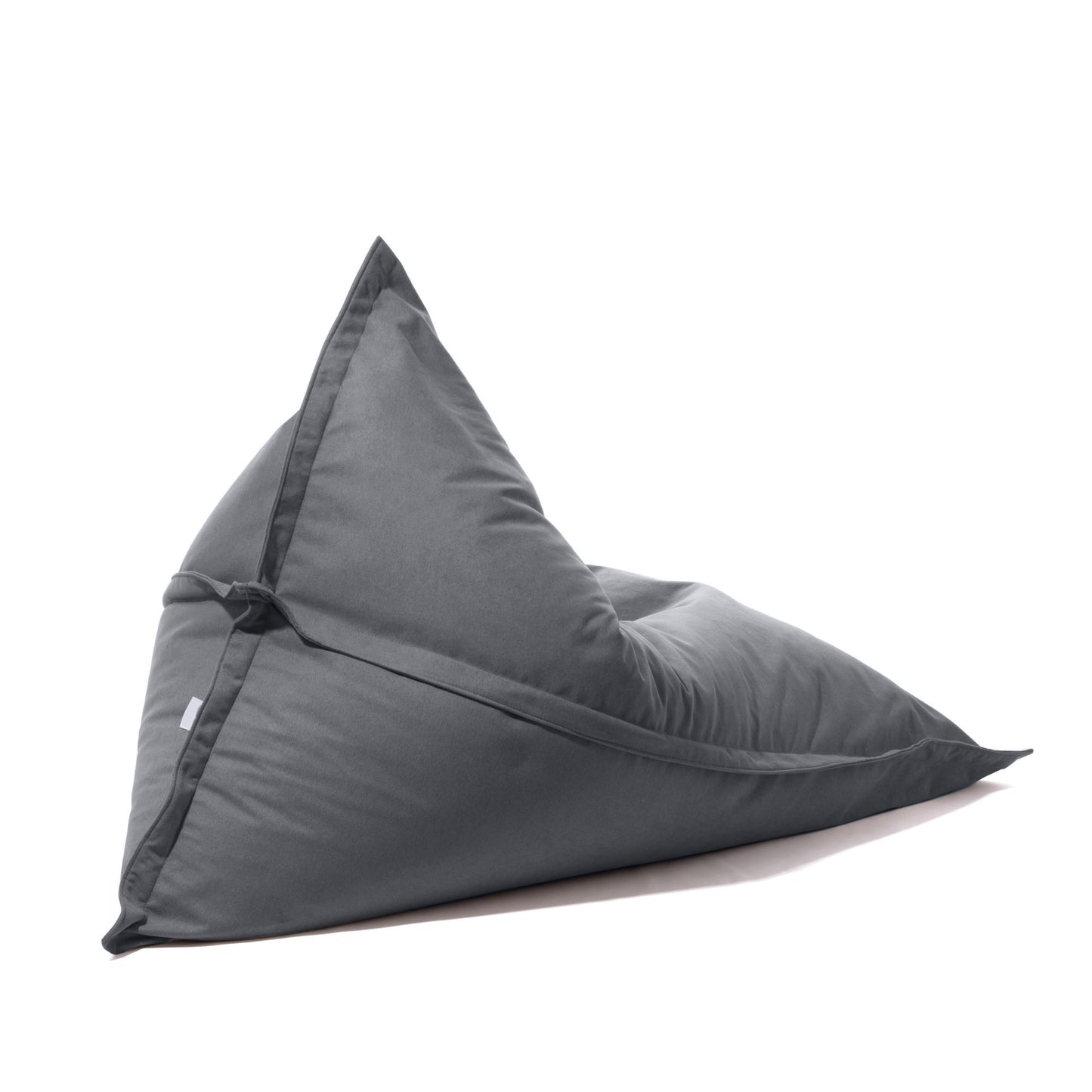Kleope - Pouf grande a forma di triangolo in tessuto antimacchia Tiffany per interno Dim: 140x175 cm