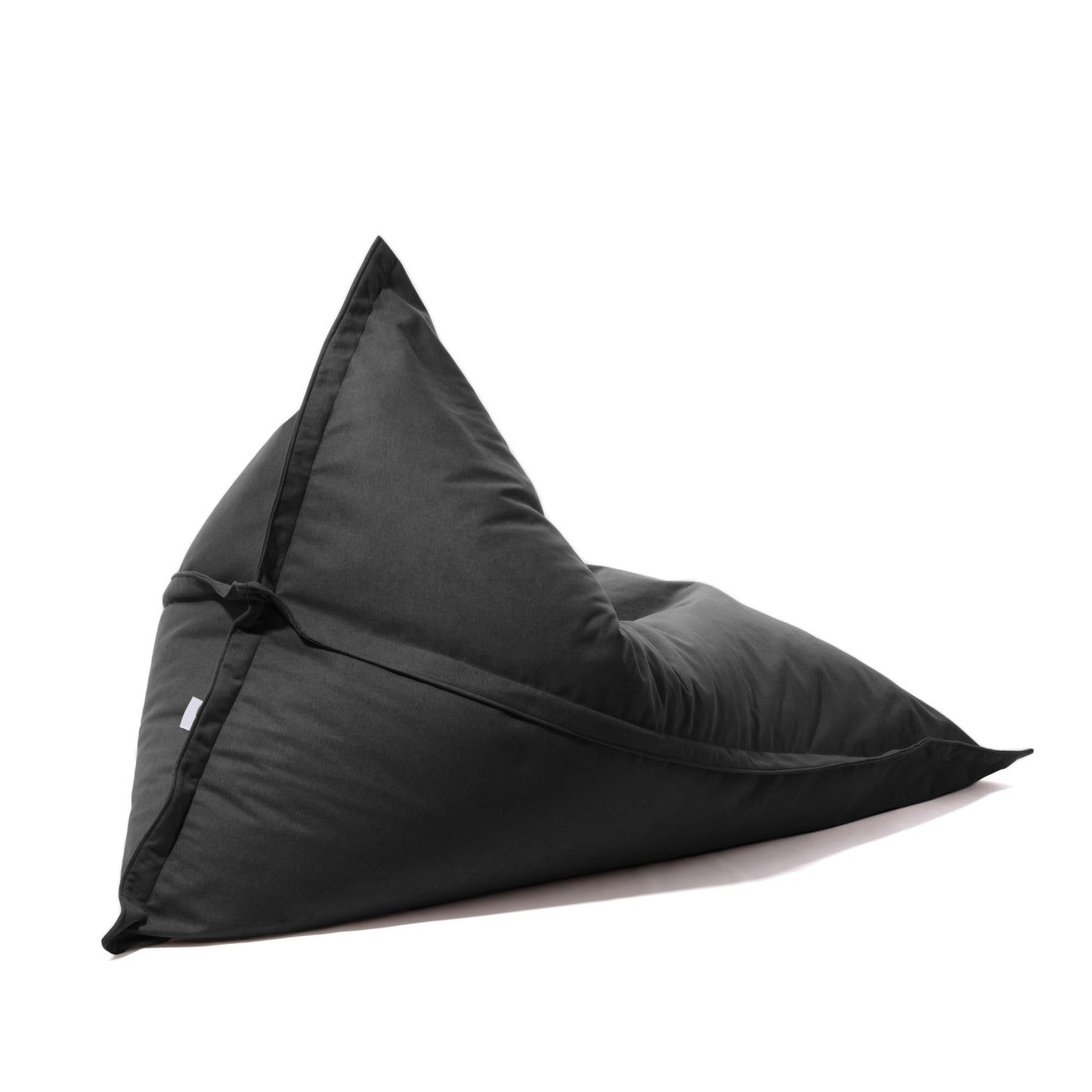 Kleope - Pouf grande a forma di triangolo in tessuto antimacchia Tiffany per interno Dim: 140x175 cm