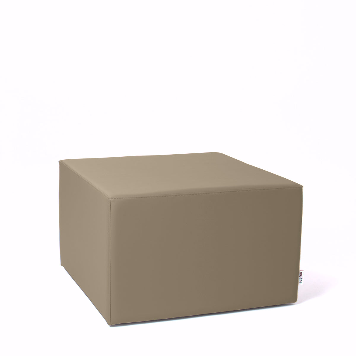 Math Med - Pouf Poltrona Poggiapiedi in Tessuto Eko per interno ed esterno Dim: 70 x 70 x h 43 cm