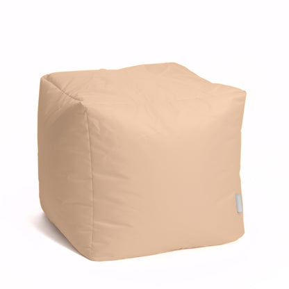 Softh Math Esse - Pouf Poltrona Poggiapiedi in Tessuto Polly per interno Dim: 50 x 50 x h 45 cm