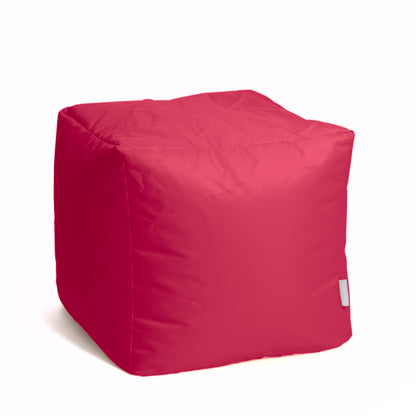 Softh Math Esse - Pouf Poltrona Poggiapiedi in Tessuto Polly per interno Dim: 50 x 50 x h 45 cm