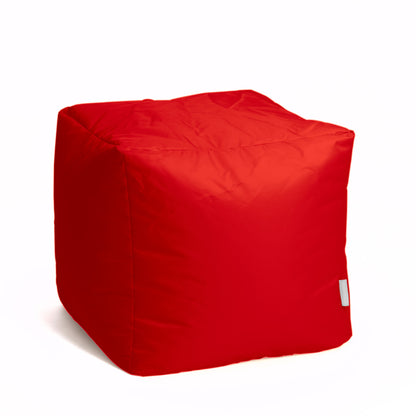 Softh Math Esse - Pouf Poltrona Poggiapiedi in Tessuto Polly per interno Dim: 50 x 50 x h 45 cm