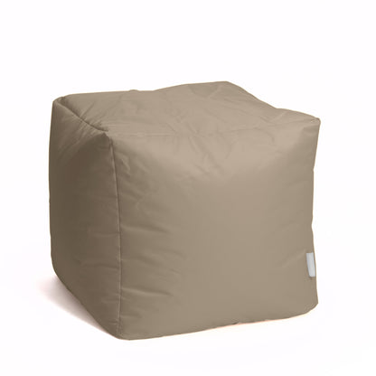 Softh Math Esse - Pouf Poltrona Poggiapiedi in Tessuto Polly per interno Dim: 50 x 50 x h 45 cm